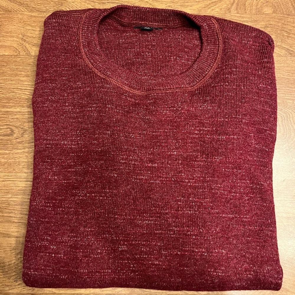 J Crew Men’s crew neck pullover sweater Maroon
